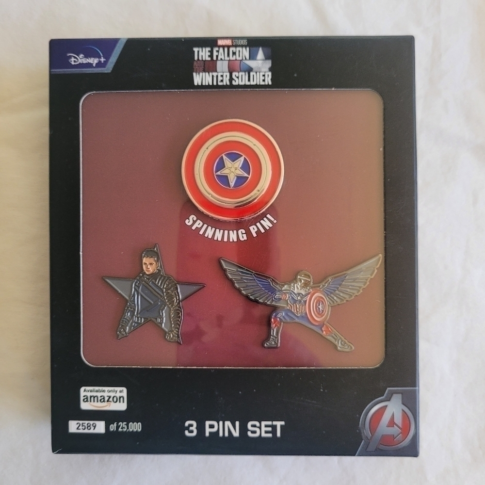 MARVEL Studios: The Falcon and The Winter Soldier 3 Piece Pin Set